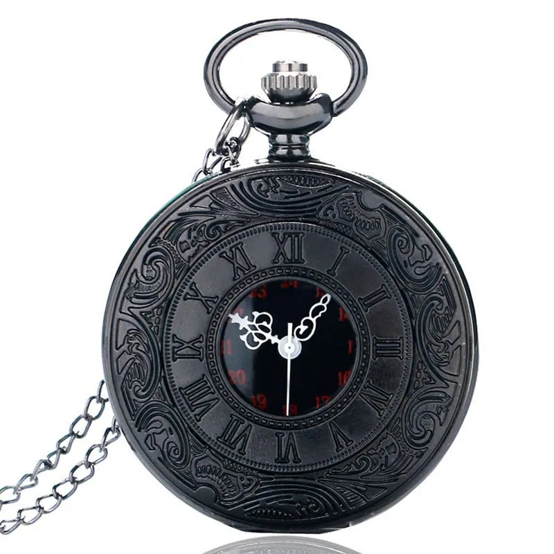 Stylish Vintage Retro Quartz Pocket Watch Unisex Pendant Flip Hollow Black Bronze Silver Gold Watches Clock Various Styles Gift