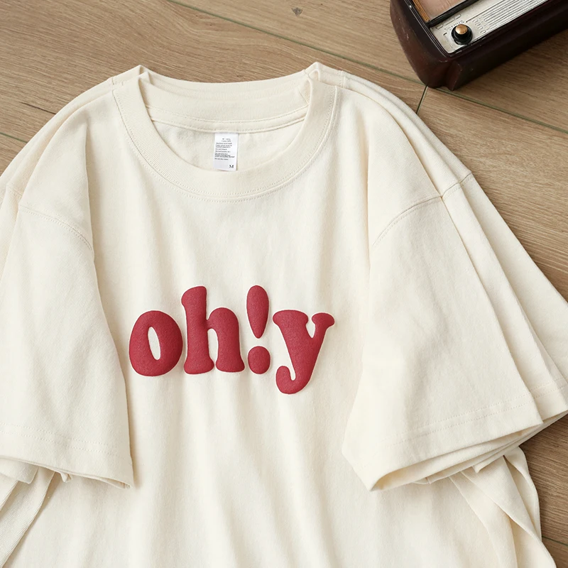 wholesale tshirts with logo custom logo printed summer oversized heavyweight cotton custom puff print men 3d t-shirt