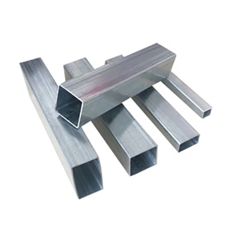 Hot dip 1mm-40mm thickness structure galvanized square & rectangular steel pipe with price per meter