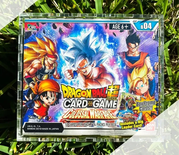 TCG лидер продаж акриловая коробка для карт серии «Dragon Ball» с магнитом «Супер Zenkai» витрина