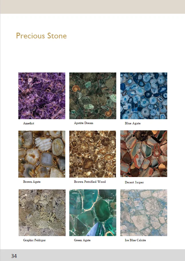 Precious Composited Semiprecious Stone Fossil Petrified Wood Agate Slab For Backlit Wall Panel