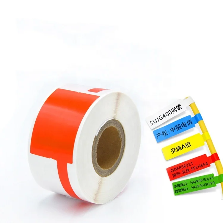 china supplier custom adhesive cable Handwritten and printable label sticker