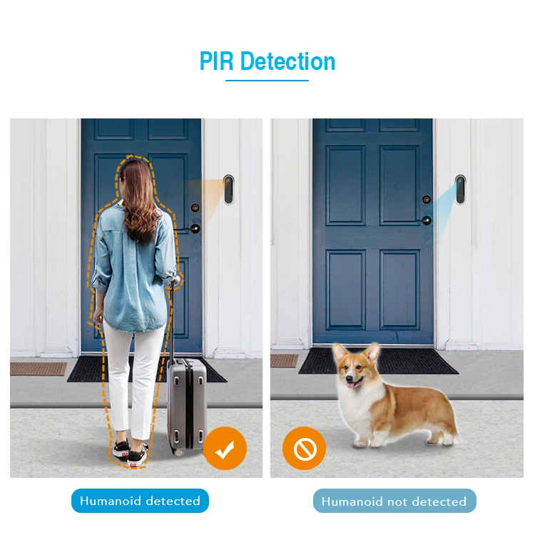  Avstart новый релиз умный дом безопасности беспроводной WiFi видео дверной звонок камера с PIR обнаружения человека