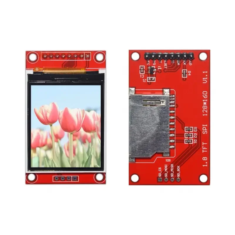 1.8 inch TFT LCD Module LCD Screen Module SPI serial 51 drivers 4 IO driver TFT Resolution 128*160