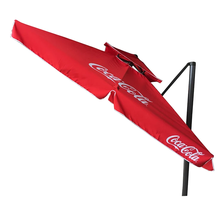 big size garden square roma offset outdoor umbrellas with 60 kg base