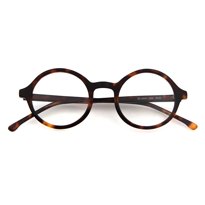 Fashion glasses Italian design round frame kacamata murah ladies lunettes acetate