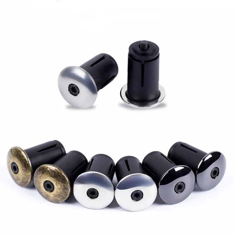 Bicycle Aluminium Alloy Road Mountain Bike Expanding Handlebar Plug Bar End Locking Cap Fit for Inner Dia. of 1.75CM-2.3CM