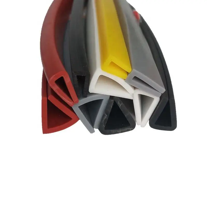 Silicone sealing strip Silicone U-shaped anti-collision sealing strip High-temperature resistant iron sheet glass edging anti-co