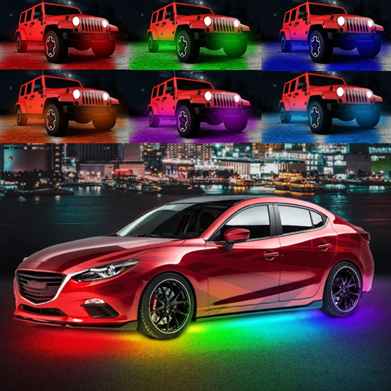 APP Underbody 12V Colorful Atmosphere Others Car Light Accessories Car Underglow Light
