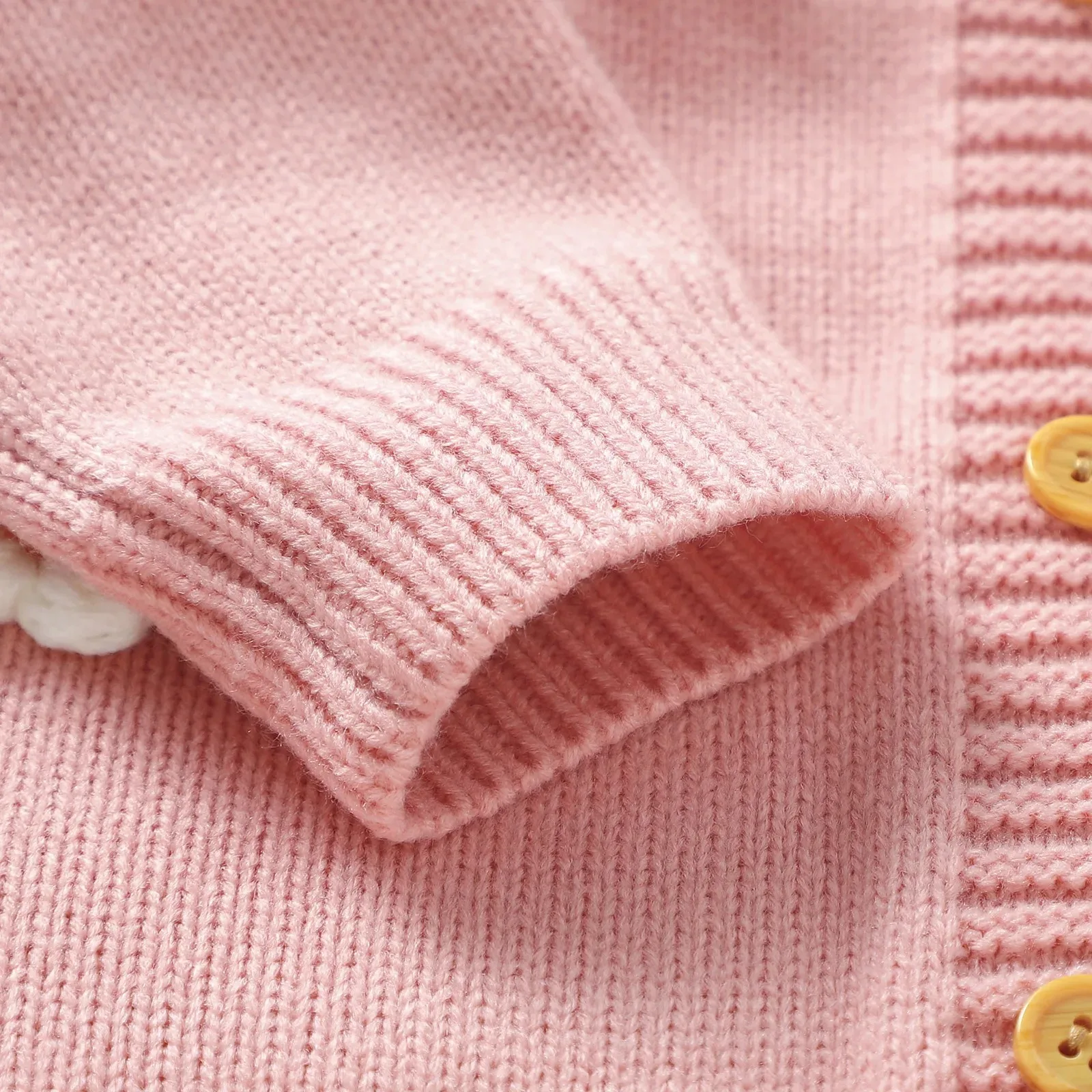 Toddler Baby Girl Sweater Clothes Baby Romper Cotton White Cardigan Long Sleeve Knit Costume For Girl Newborn Warm Outerwear