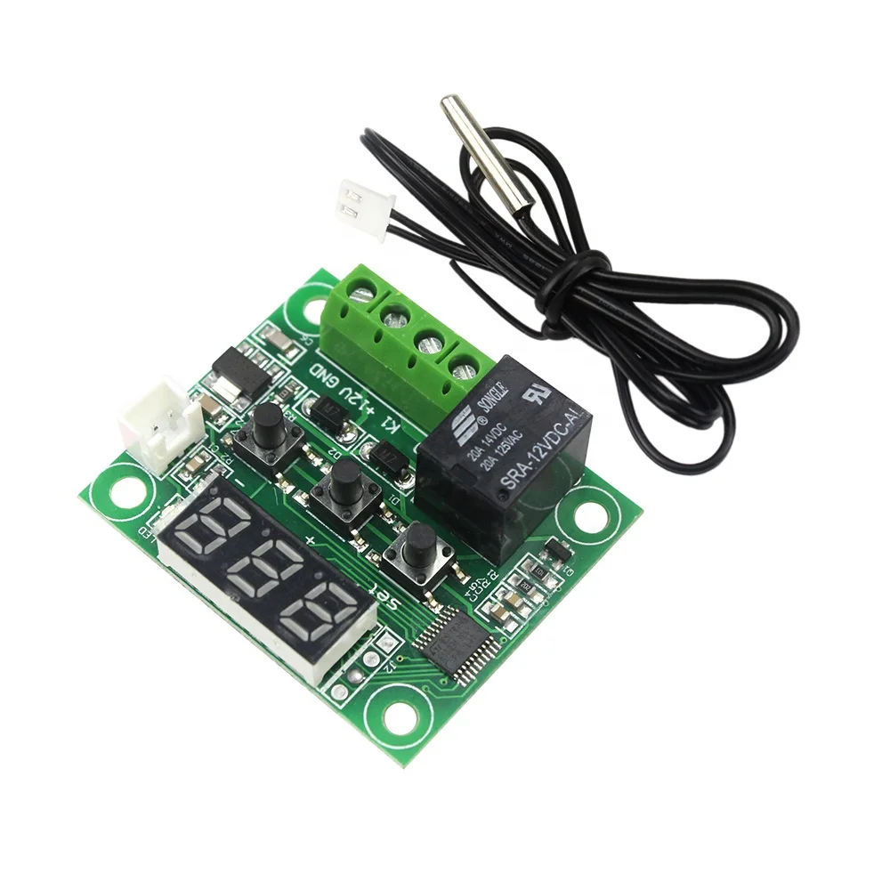 Термостат W1209 с цифровым дисплеем, высокоточный регулятор температуры, переключатель контроля температуры