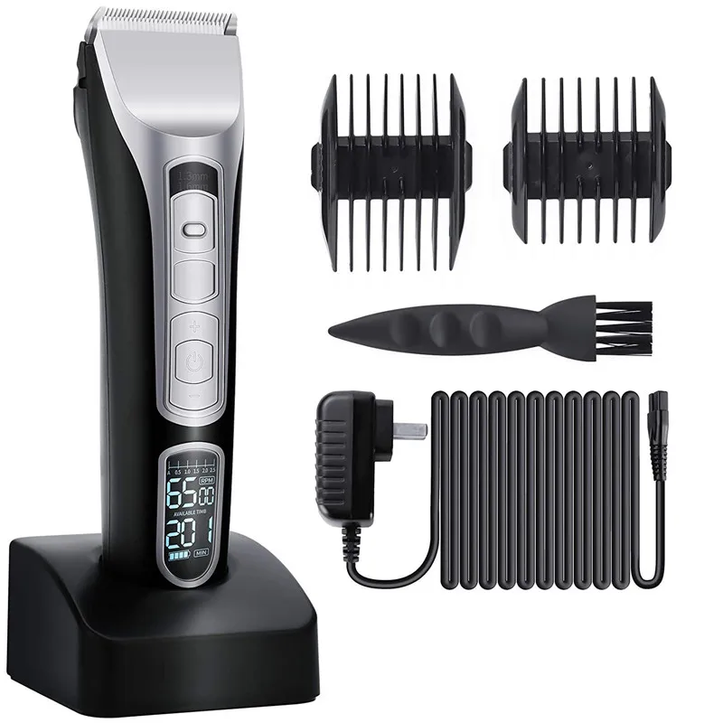 professional cordless electric hair clipper rechargeable barber profession trimmer wireless hair cut machine man barber supplier