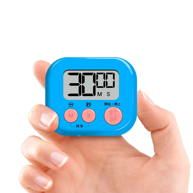 Portable LED Display Scientific Calculator with Time Management Reminder Mini Kitchen Baking Timer for Student Self-Discipline
