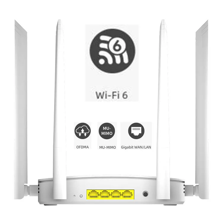 Dual Band WiFi 6 AX1800 Router 802.11ax Gigabit WAN LAN CPE Beamforming OFDMA MU-MIMO Cellular wifi6 router