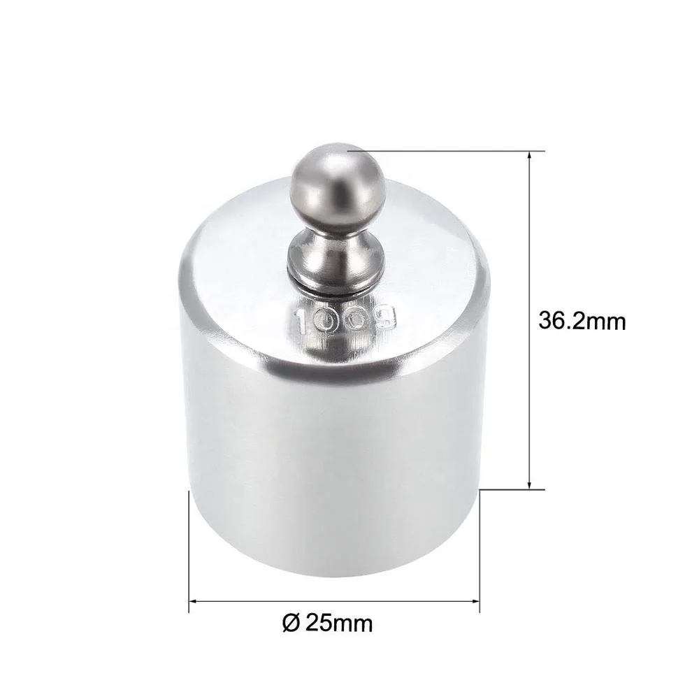 M2 Class 100g Standard Gram Calibration Weight Precision Chrome Plated Steel for Digital Balance Scales