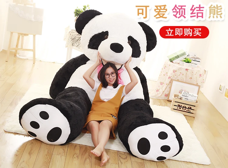 new sunrise custom made super lovely promotional soft stuffed big panda doll toy high quality plush giant panda hugging pillow