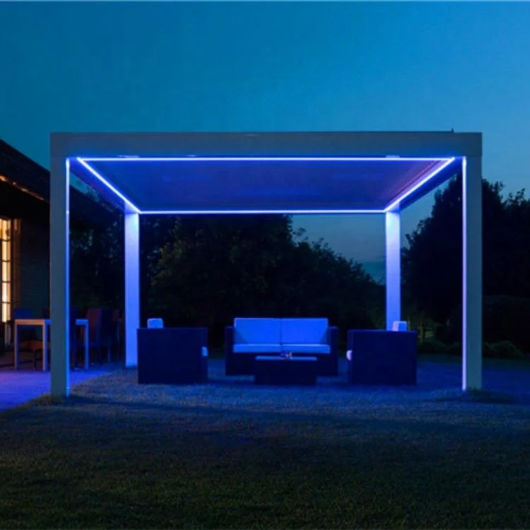 Hot Sell Wholesale Easily Assembled Motorized Aluminium Roof Louver Garden Pergolas Outdoor Awning Gazebo Pergola