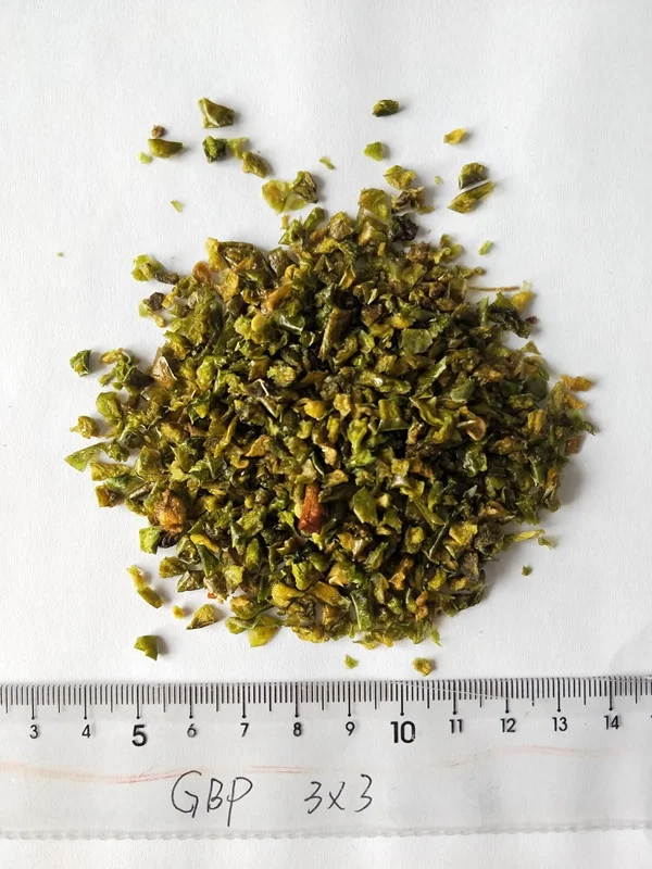 Pure Natural Dehydrated Green Paprika /Dried Green Bell Pepper with ISO/HACCP Certificate