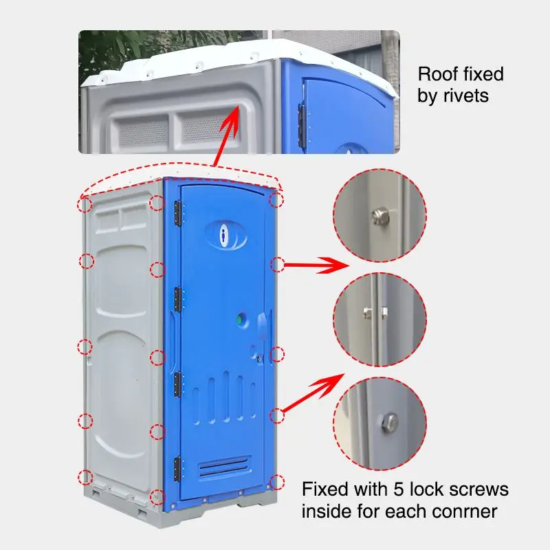 Hot sale plastic vip portable toilet cabin outdoor event portable urinal portaloos vip toilet portable mobile