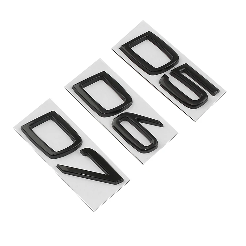 D2 D3 D4 D5 D6 D7 metal number word car stickers For Volvo D series refit accessories rear trunk modified decoration decal label