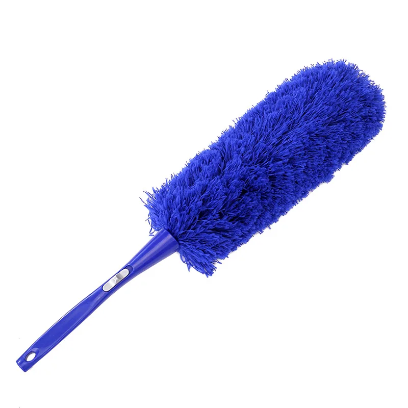 Long Plastic Soft Magic Hand Colored Feather Duster Anti Static Duster For Housework