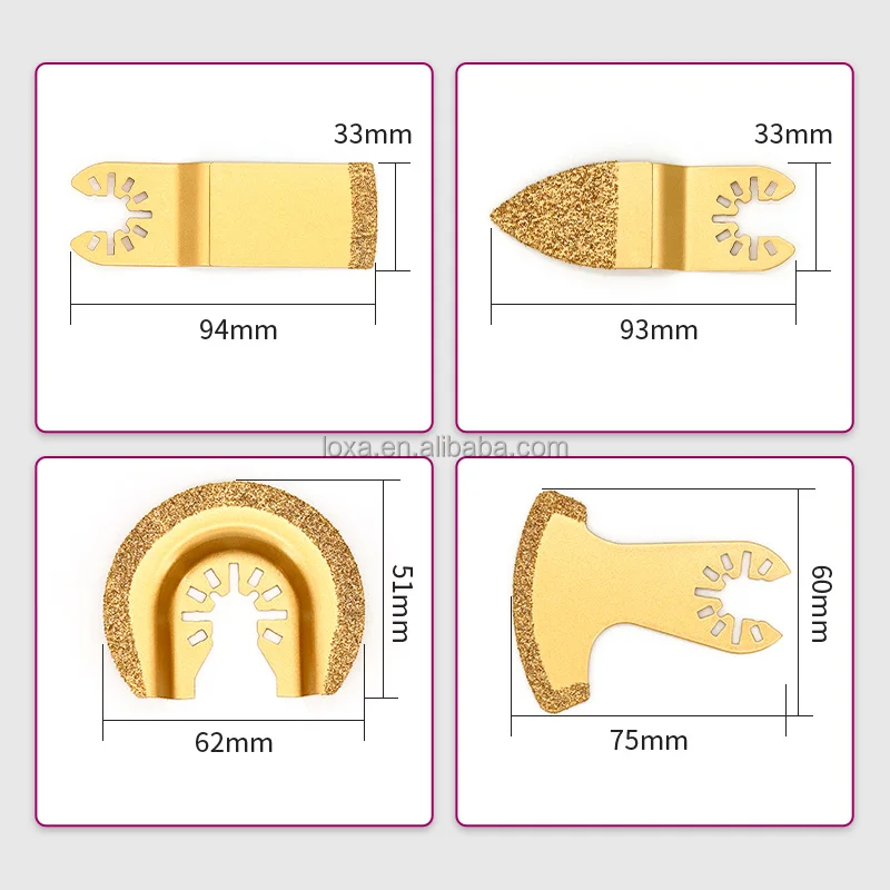 Circular Saw Blade 62mm Tungsten Carbide Oscillating Multitool Diamond Segment Saw Blade