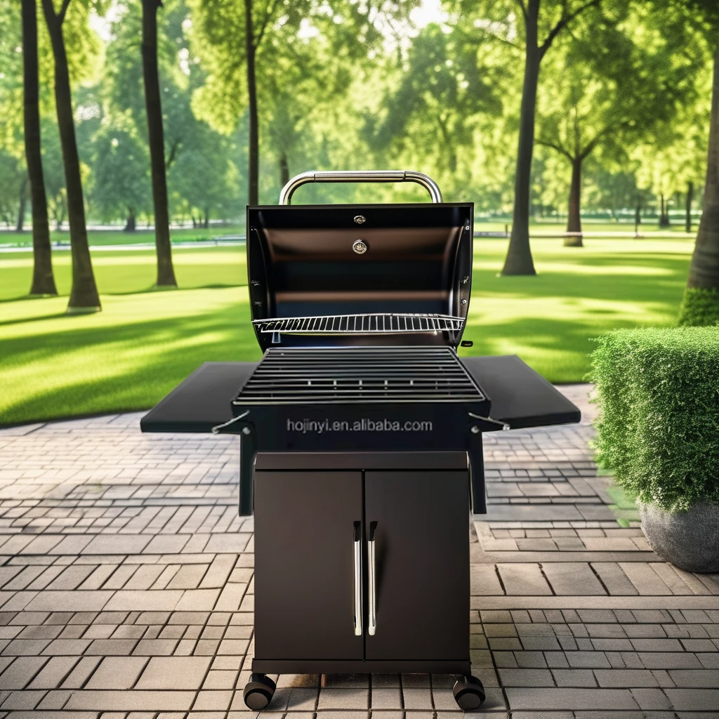 Portable Stainless Steel Charcoal Grill Metal Folding Tabletop for Outdoor BBQ for Picnics or Garden Use