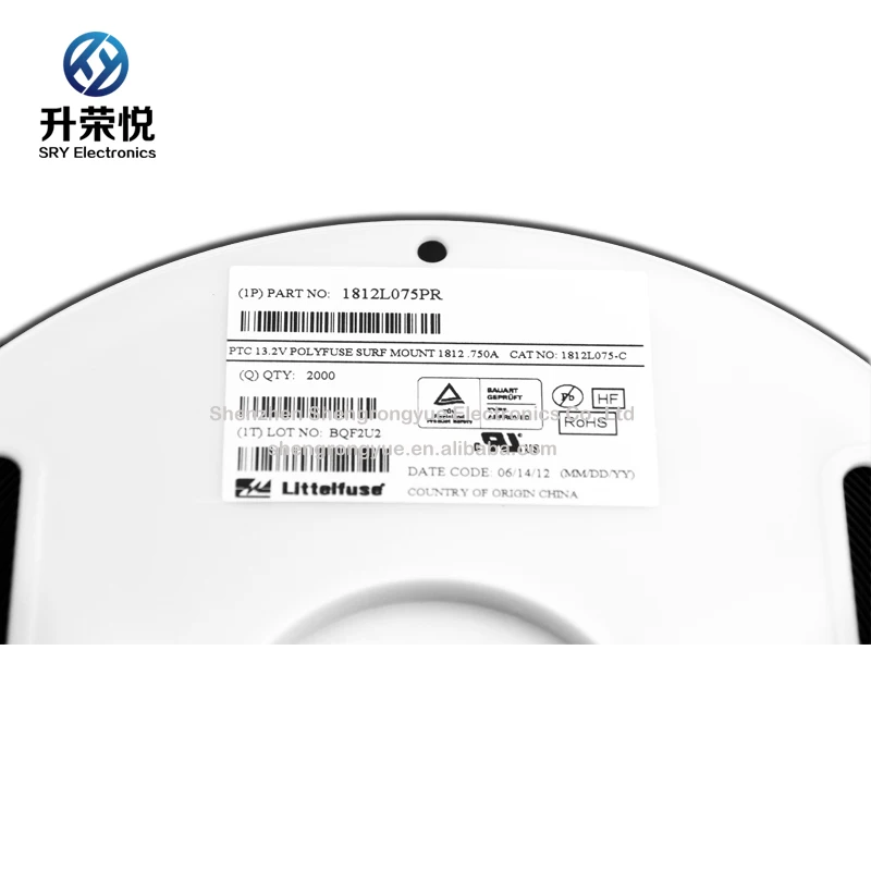 Littelfuse 1812L075PR SMD сбрасываемый предохранитель 750mA 0.75A 13 2 в 1812 PTC