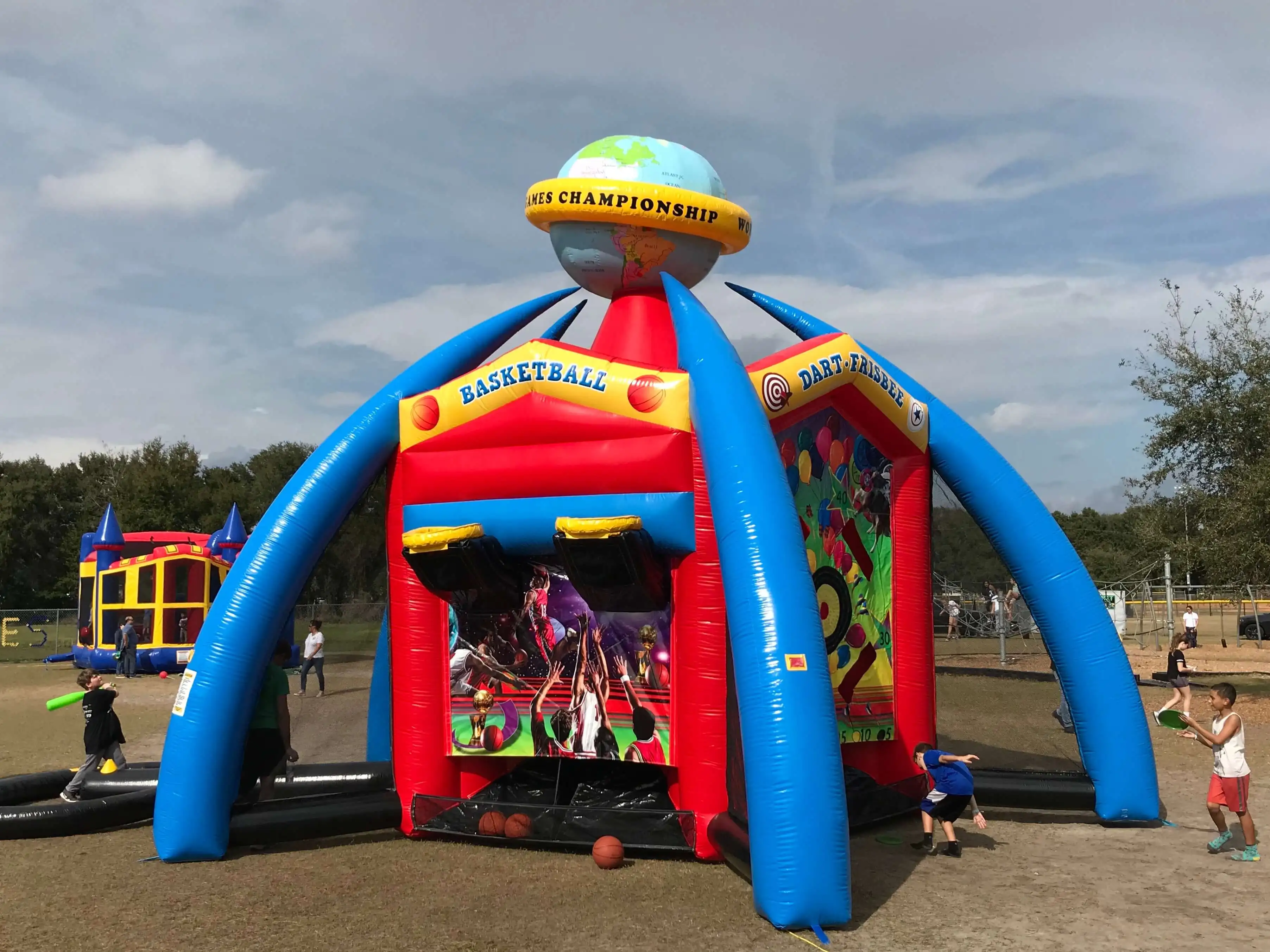 Commercial 5 in 1inflatable World Sports Combo football sports Ball game For Sale