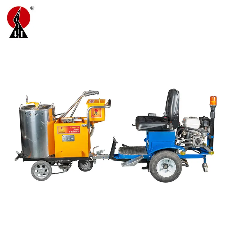 New Design Thermoplastic Draw Double Lines Marking Bucket Road Screed Marking Box Painting Machine