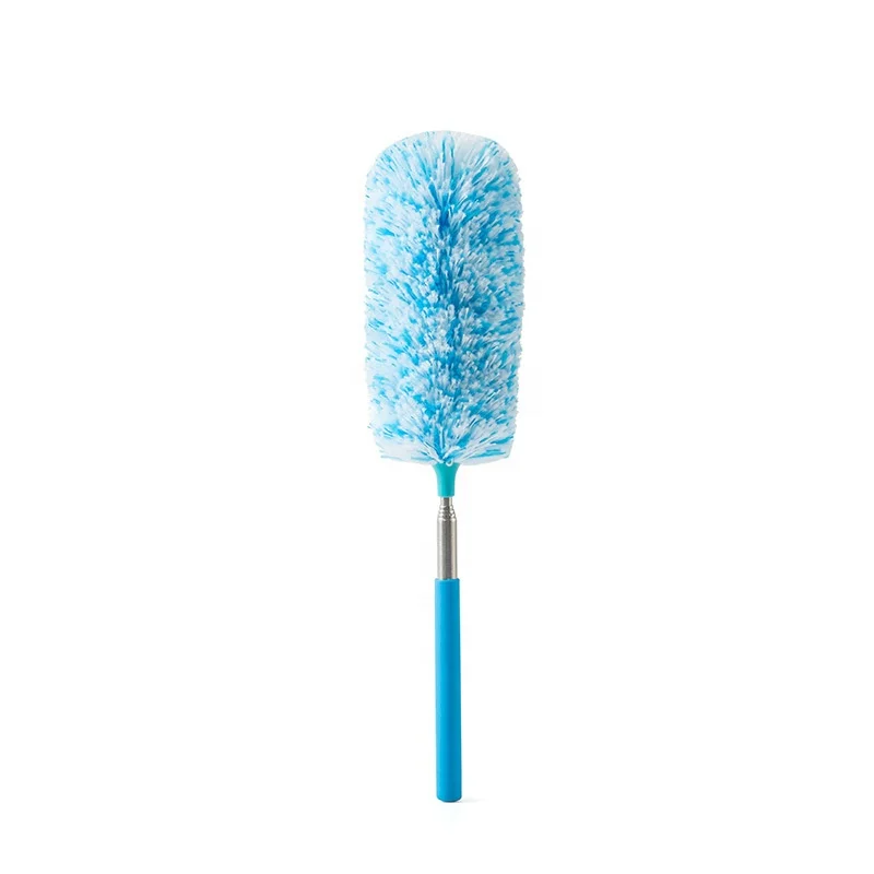 Car household telescopic bendable static adsorption washable microfiber feather duster dust brush