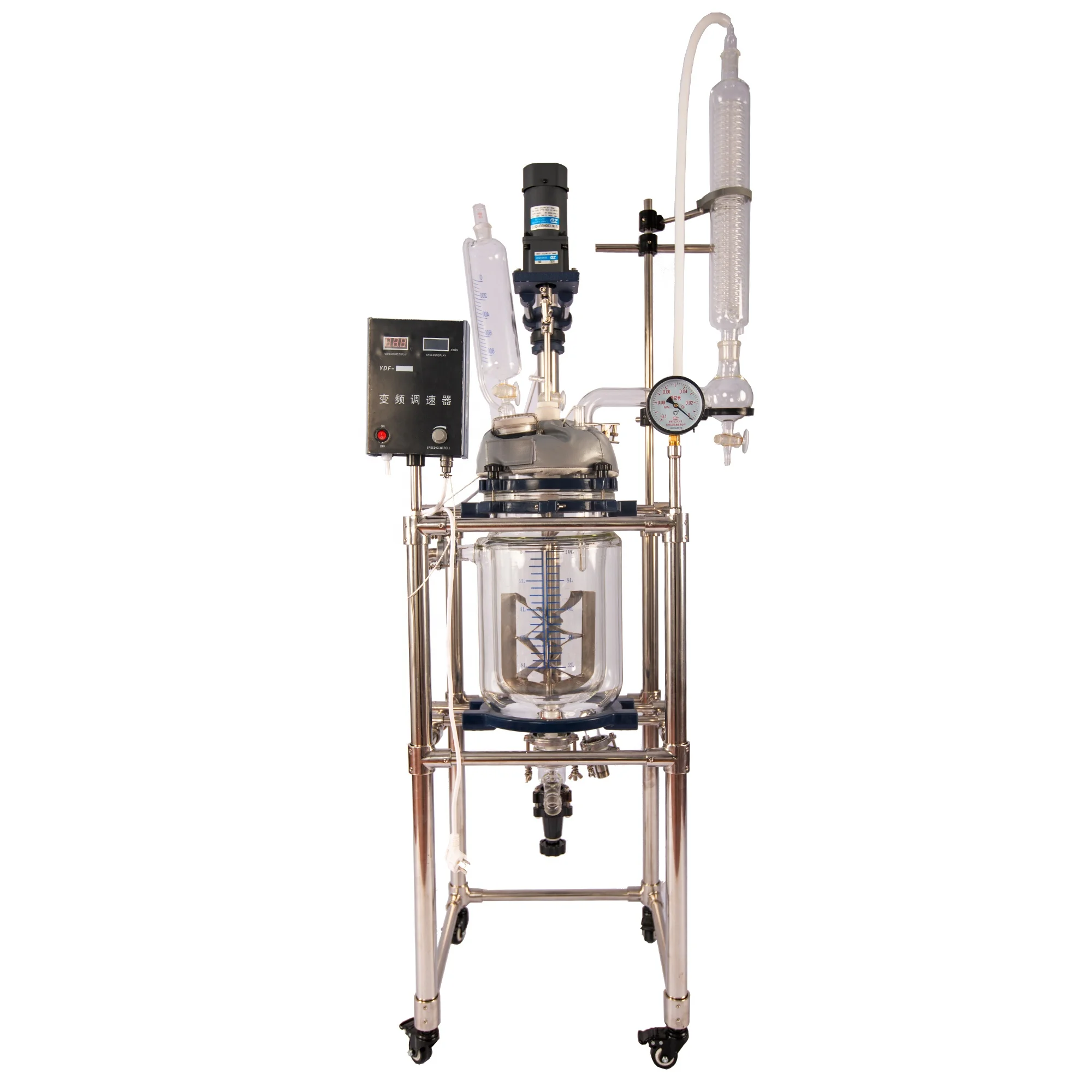 Benchtop Reactors Column Fixed Bed Reactor Glass Jacketed Bioreactor
