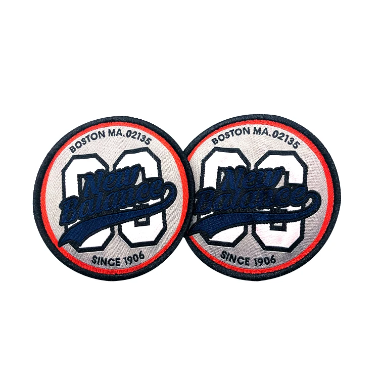 Crest Patches with Hook backing Design Custom Pattern Name Logo Clothing Damask Woven Emblems Patches