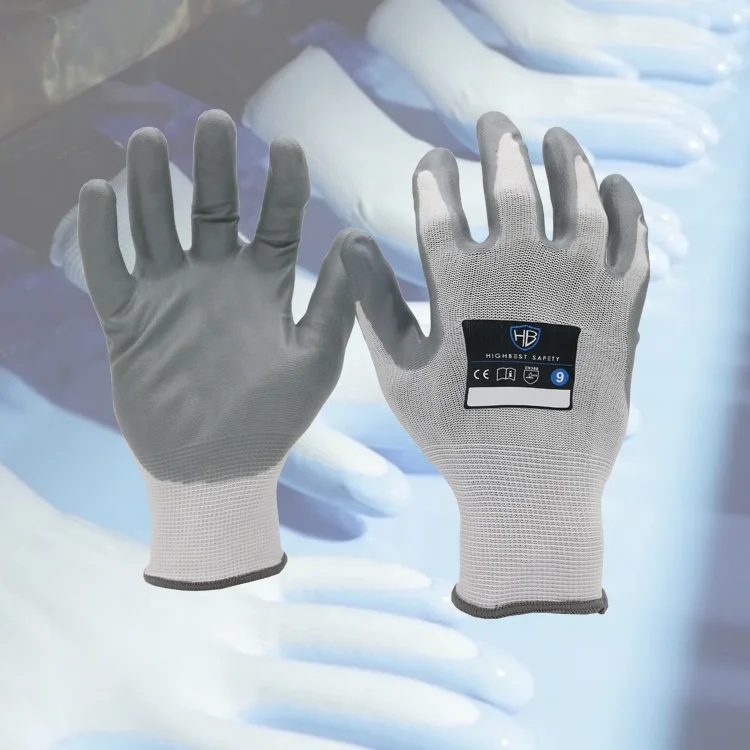 Белые Нейлоновые защитные перчатки с нитриловым покрытием SE NF311 маслостойкие Нескользящие многофункциональные рабочие от