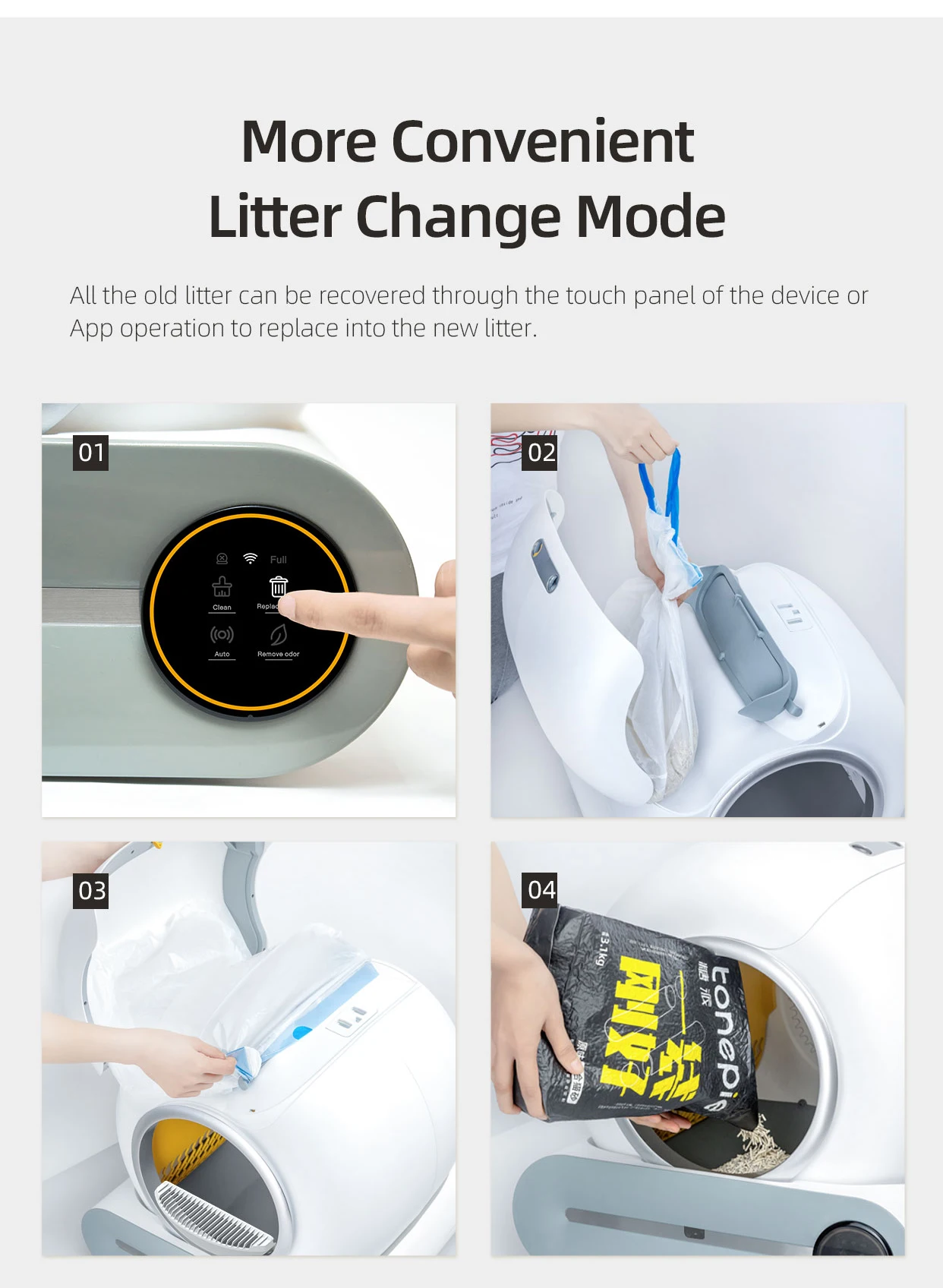 cat Toilet and Sand Automatic cat litter box Automatic Smart Cat Litter Box