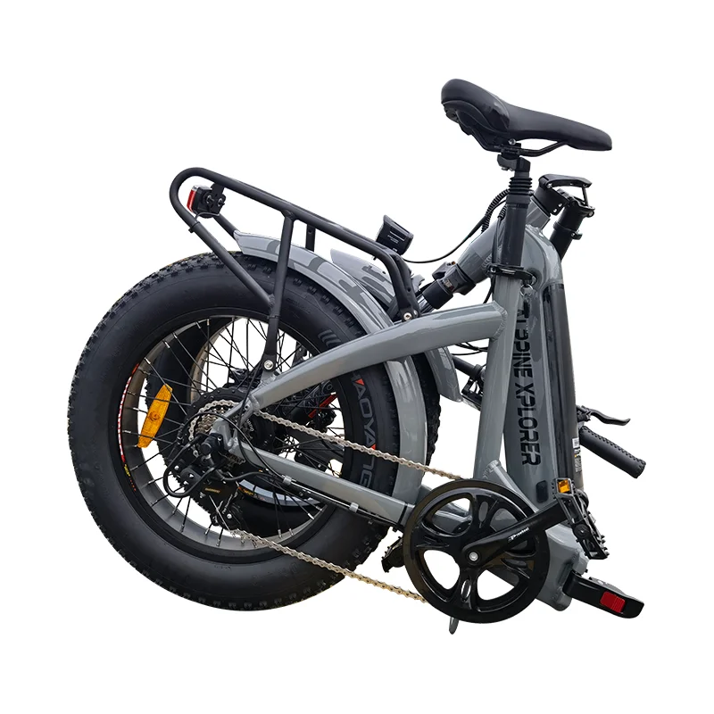 2024 Fashionable style LCD display foldable bike 36V 250W 350W motor electric bicycle disc brake fat tire e bike for wholesale