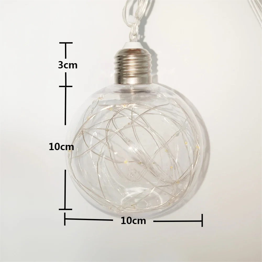 Indoor Decorative LED Copper Wire Filament Light Bulb Starry Sky Fairy Light with Christmas String Style