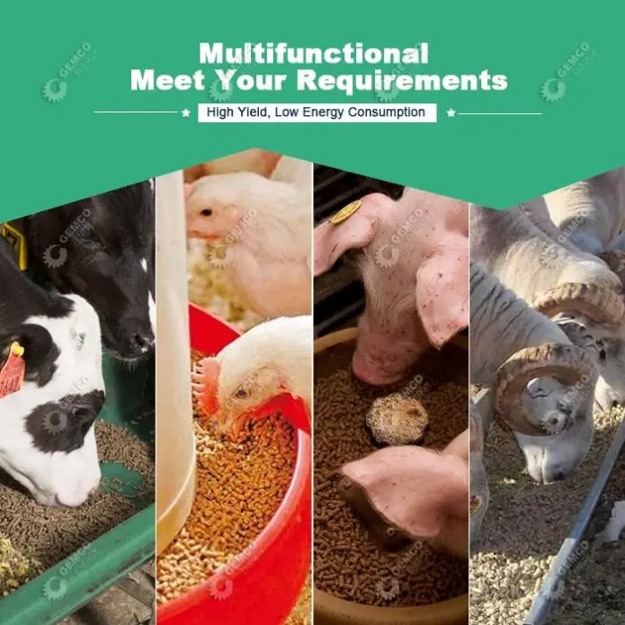 BEST Cost-Effective Animal GEMCO Cattle Feed Pellet Mill for Making Livestock,Chicken,Broiler,Rooster,Sheep,Pig,Fodder,Pellet