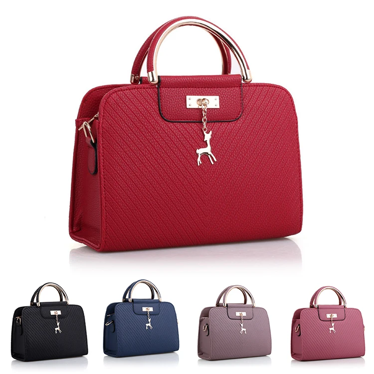 Wholesale New Fashion Pu Leather Ladies Bags Handbag Shoulder Crossbody Luxury Women Hand Bags