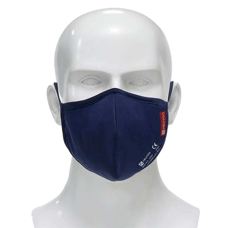 Многоразовая маска для лица YBUYOO из нано-хлопка дизайнерская регулируемая дышащая ffp2 респиратор