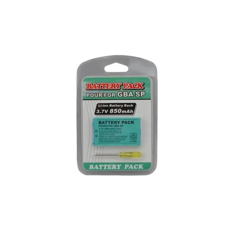 850mAh  Rechargeable Lithium-ion Battery Tool Pack Kit for  Gameboys Advance SP GBAes