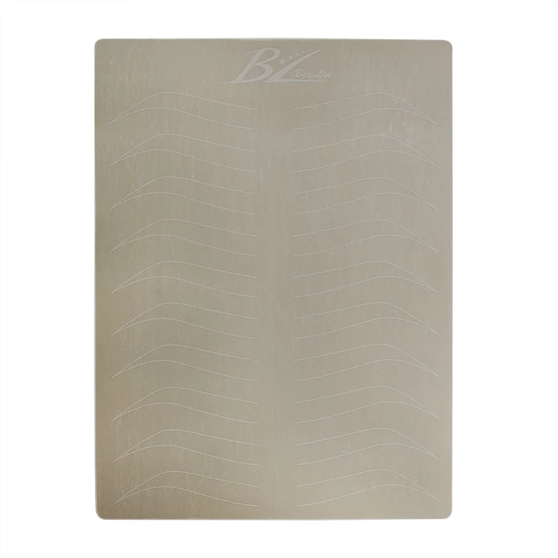 BL New Arrival Double Side Inkless Permanent Makeup Eyebrow Practice Skin Pad