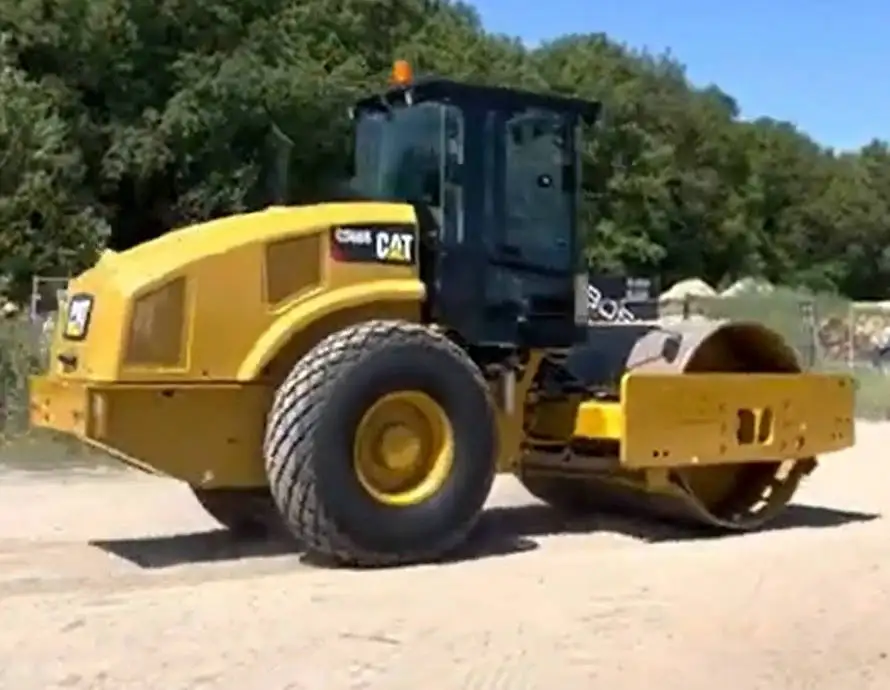 16ton vibratory single drum road roller CS66B vibrator  compactor from China rollers