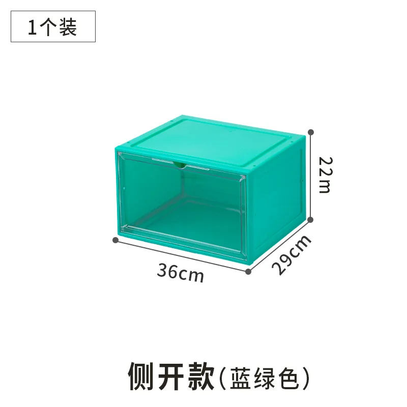 Transparent Shoe Box Side Opening Storage Dust-Proof With Magnetic Goalball Shoe Box Flip Anti-Oxidation Finishing Box