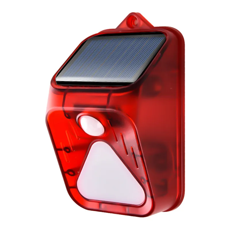 Remote Controlled Wireless Outdoor PIR Motion Sesnors Alarm with Solar Panel