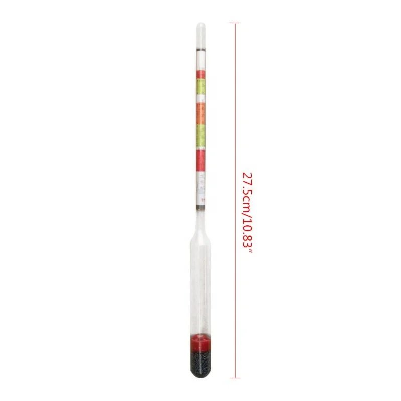Triple Scale Hydrometer Self Brewed Wine Sugar Meter Alcohol Measuring Tool Home Beer Making Gadget