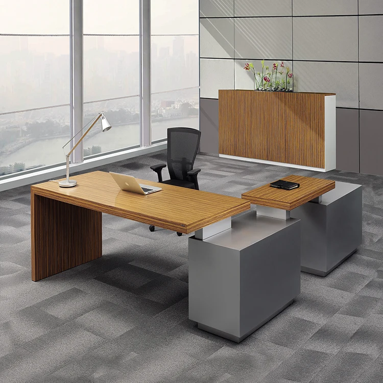 2022 Modern Furniture Manager Desk Workstation Luxury Wooden Executive Office Desk Office Table