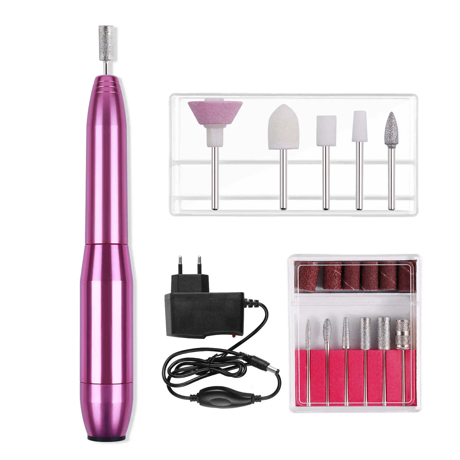 New Electric Nail Drill Bits Nails Art File Manicure Drill Set Portable Nail Fingernail Grinder Kit Multi Function Mach