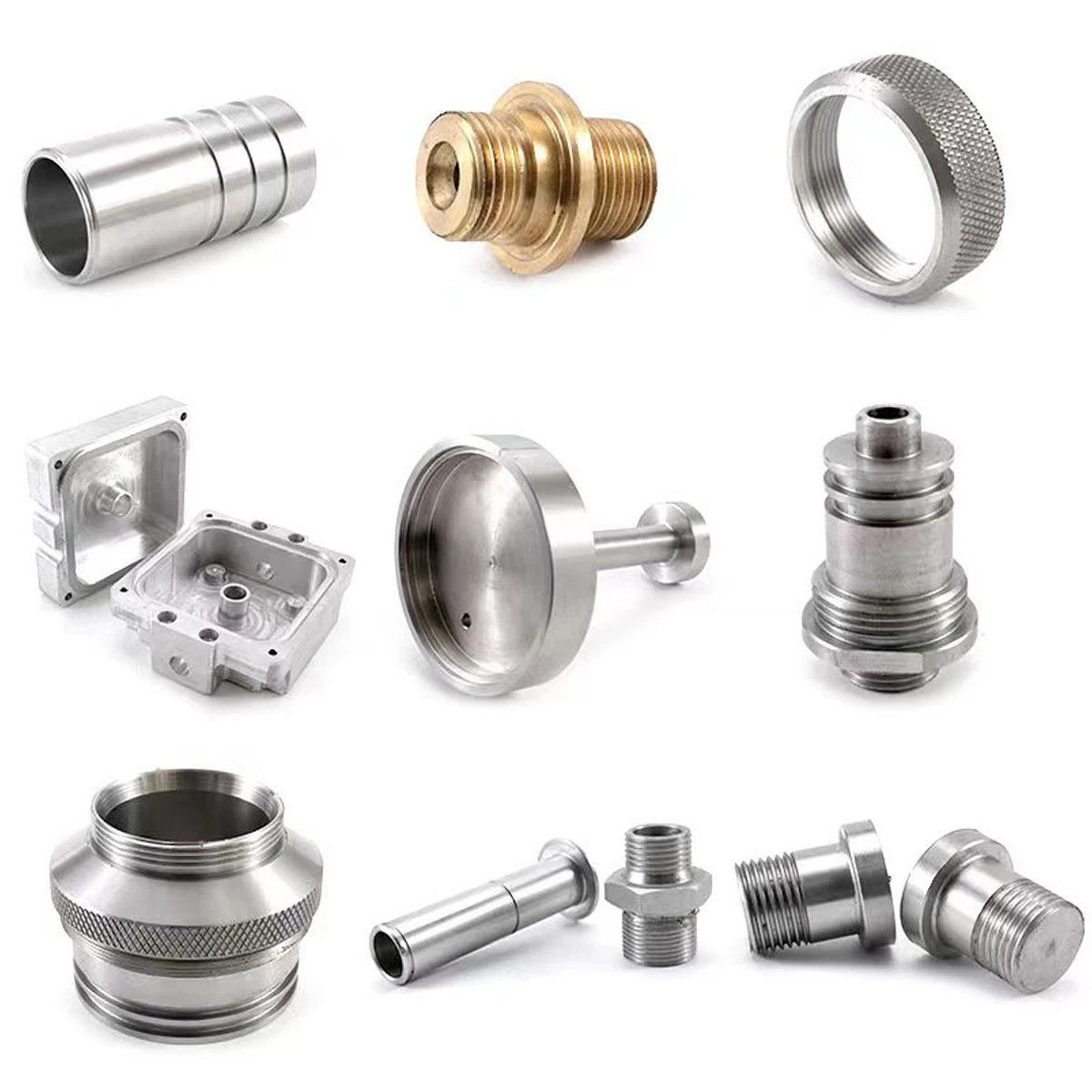 High Precision CNC Machining Services Customized Products Stainless Steel Aluminum Copper Brass Drilling CNC Lathe Machinery