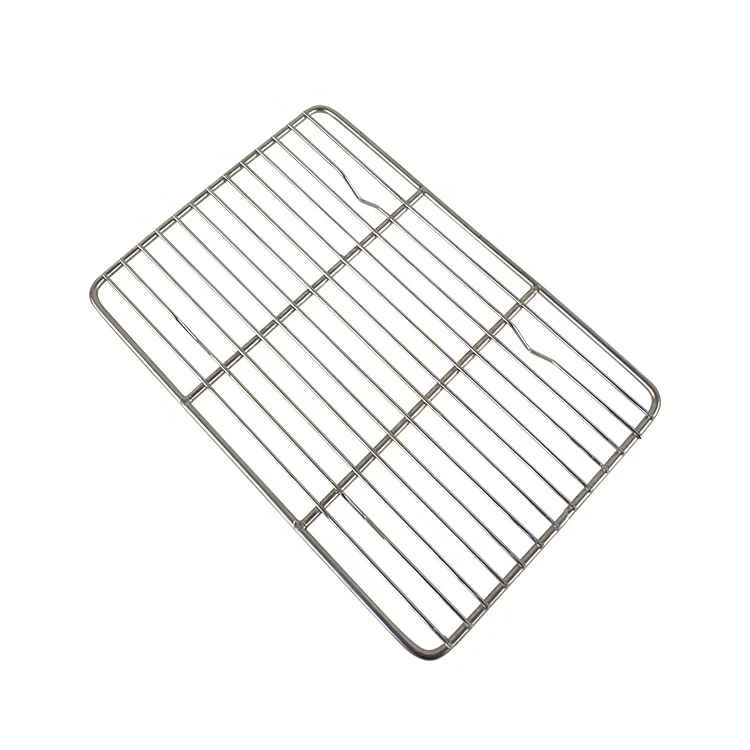 Carbon Baking Mesh Mats Barbecue Grill Solid Stainless Steel Cross Wire BBQ Net for Outdoor Picnic